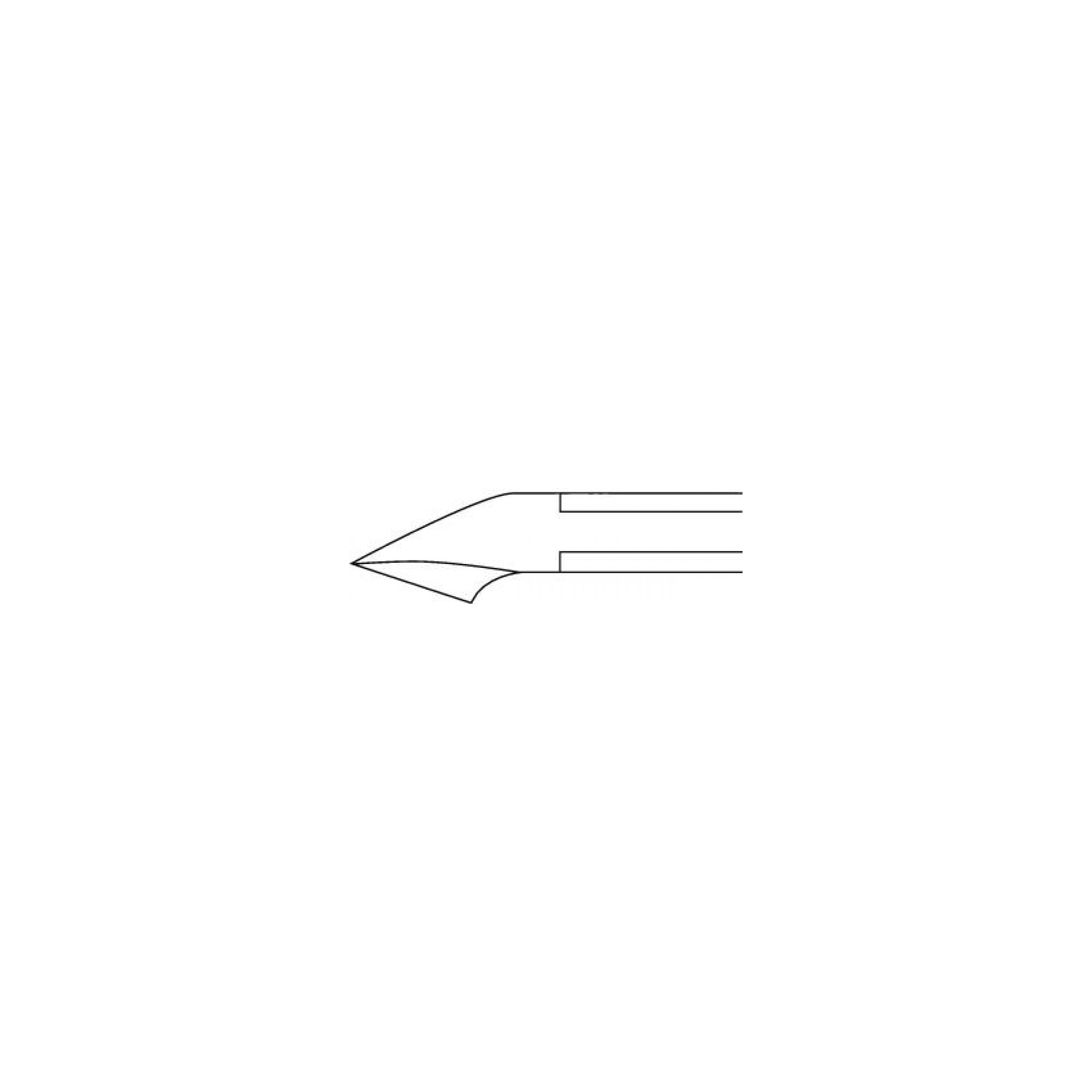 Ciseaux à envie coupe droite - Longueur : 10 cm - Tranchant : 8 mm - Ruck