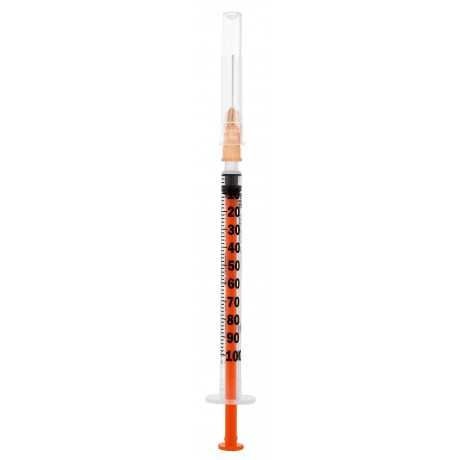 Seringue PIC Insuline 1ml 100U avec aiguille 16X0,5mm