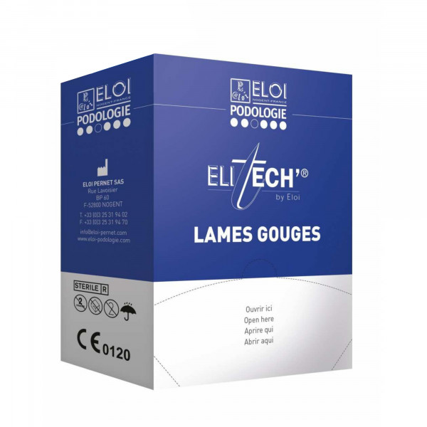 Boîte de 500 lames de gouges N°1 - Elitech by Eloi