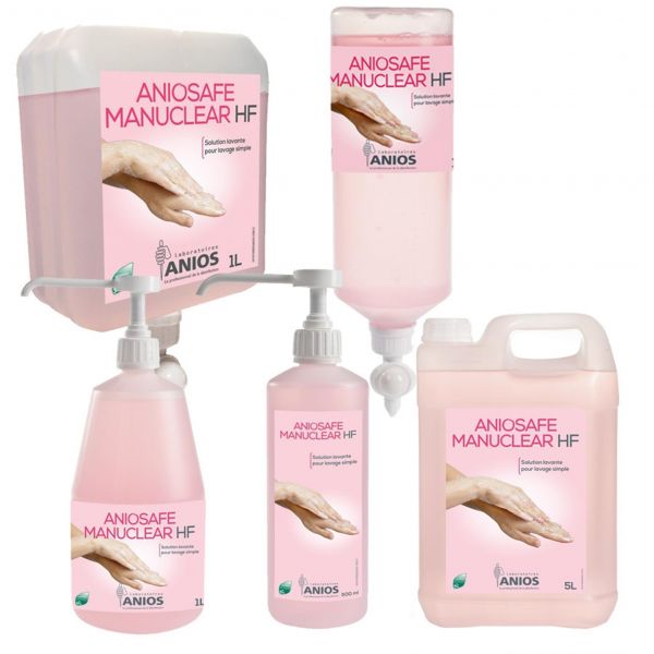 Aniosafe Manuclear HF - parfumé et coloré - Différents formats - Anios