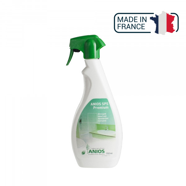 Anios SPS Premium - Détergent, détartrant, désinfectant Sanitaires - Spray 750 ml - Anios