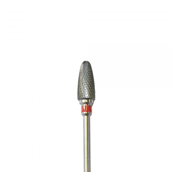 Fraise E5420 Carbure de tungstène - Abrasion et finition des ongles fins - Denture croisée fine - 6 mm