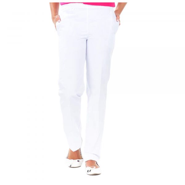 Hawai - Pantalon - Mixte - Ceinture élastique - 2 poches côtés - Blanc ou noir
