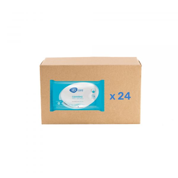 Gant Toilette imprégné Humide - carton de 5X24U - ID Care