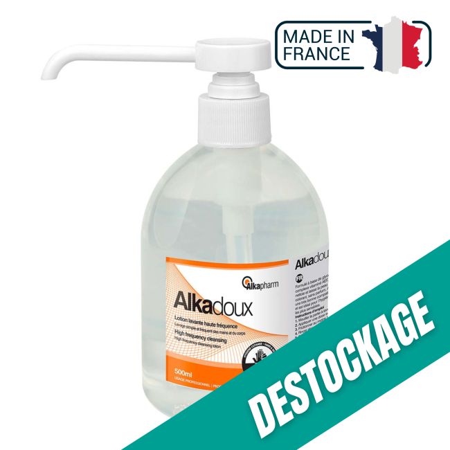 Alkadoux - Lotion lavante haute fréquence à pH neutre - Flacon pompe - 500 ml - Alkapharm
