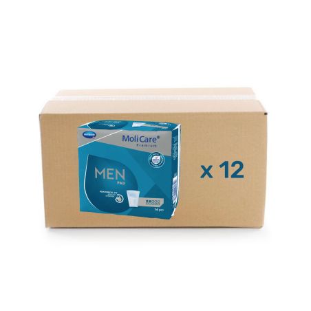 Protection Coquille Pénienne Molicare Premium Men Pad - carton 12x14U - Hartmann 