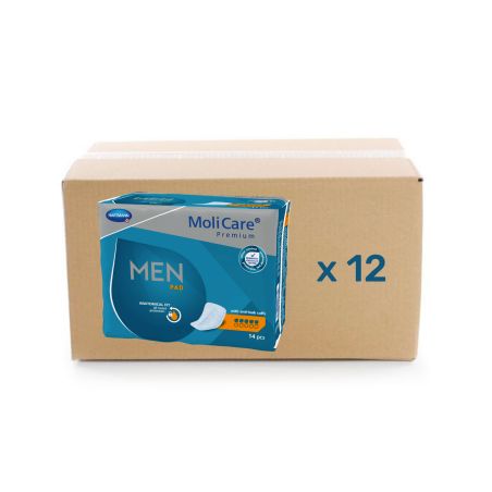 Protège slip Molicare Premium Men Pad 5 gouttes - carton 12x14U - Hartmann