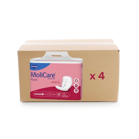 Protection anatomique Molicare Premium Form - 7 gouttes - carton 4x32U - Hartmann
