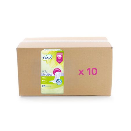 Protection Lady Discreet Mini - 2 gouttes - carton 10x20U - Tena