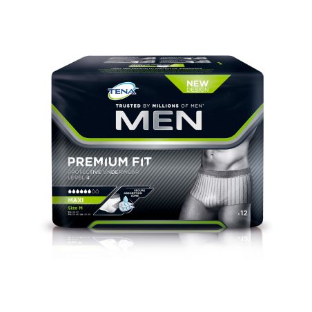 Protection Men Premium Fit - Niveau 4 - 6 gouttes - 2 tailles - Tena