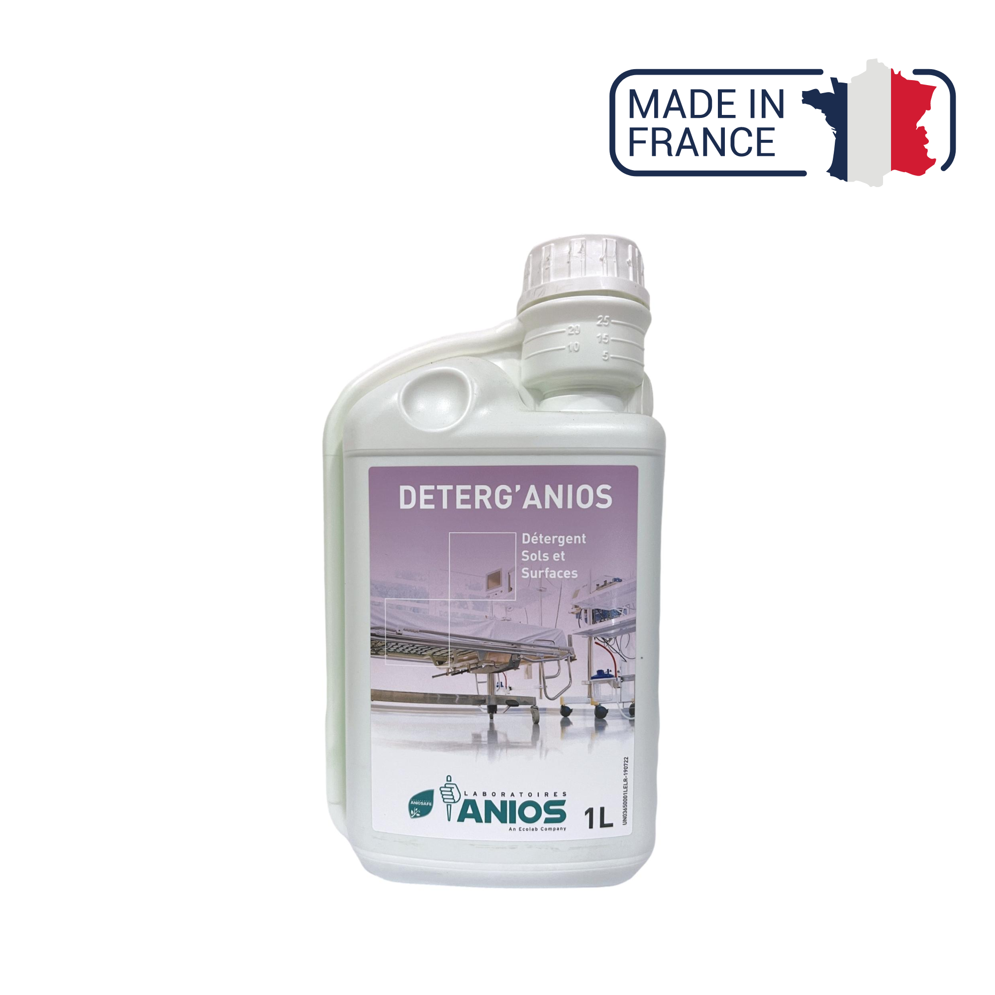 Deterg'anios - Sols et Surfaces - Effet mouillant, dispersant et solubilisant - 1 L - Anios