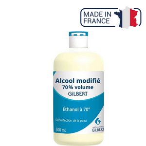 Alcool modifié 70° volume - 5 contenances - Laboratoires Gilbert