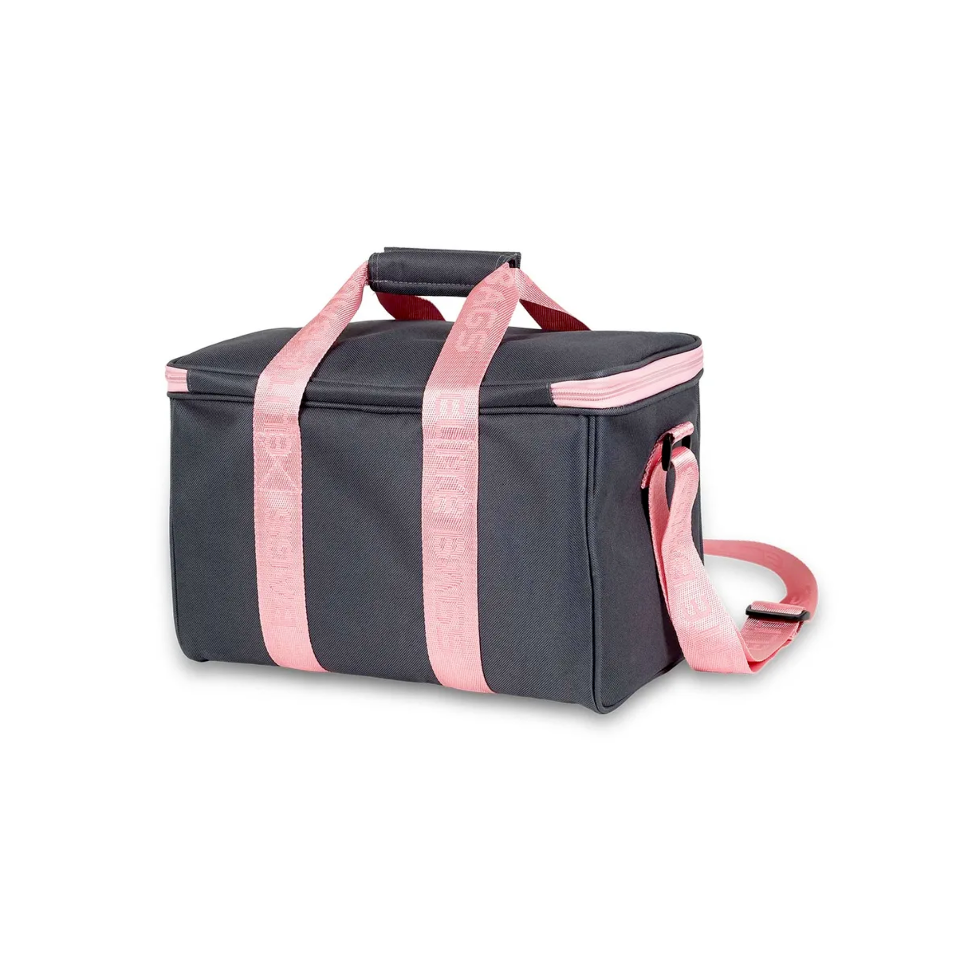 Mallette médicale MULTY - Grise / Bandoulière Rose - Elite bags